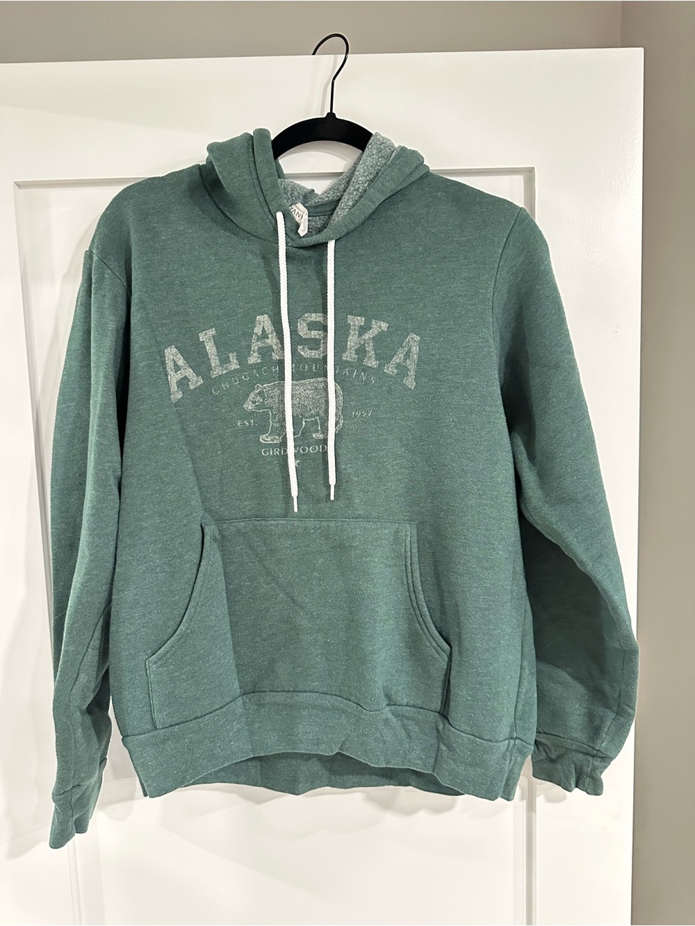Bella Canvas Teal Alaska Graphic Hoodie